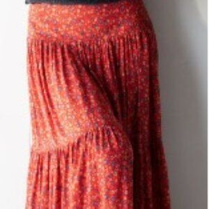Natural Life Hanna Convertible Maxi Skirt - Red Ditsy